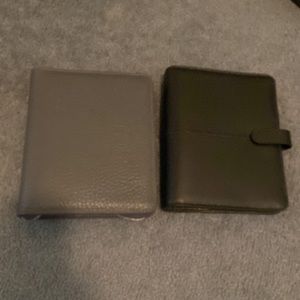 Franklin Covey Classic Anna in black and Alex in grey with extra pages